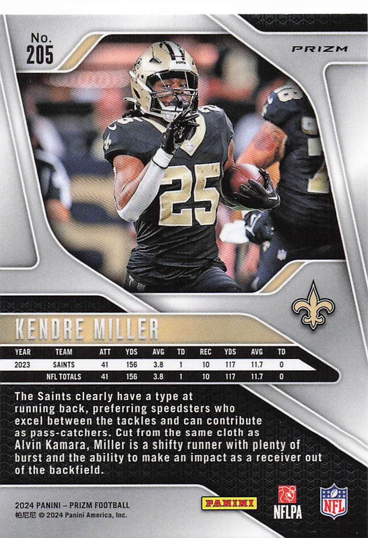 2024 Panini Prizm Red White Blue Kendre Miller #205