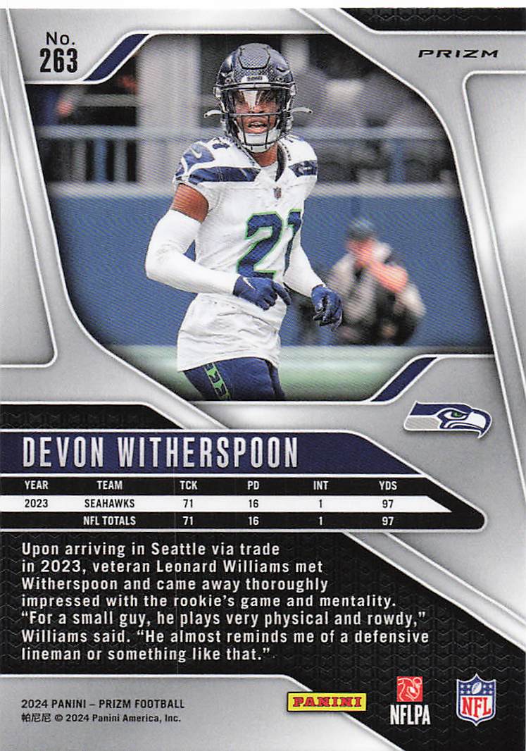 2024 Panini Prizm Red White Blue Devon Witherspoon #263