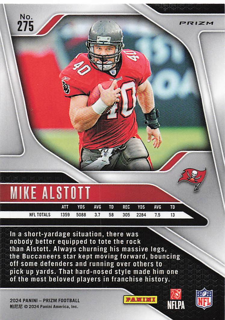 2024 Panini Prizm Red White Blue Mike Alstott #275
