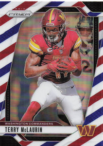 2024 Panini Prizm Red White Blue Terry McLaurin #289