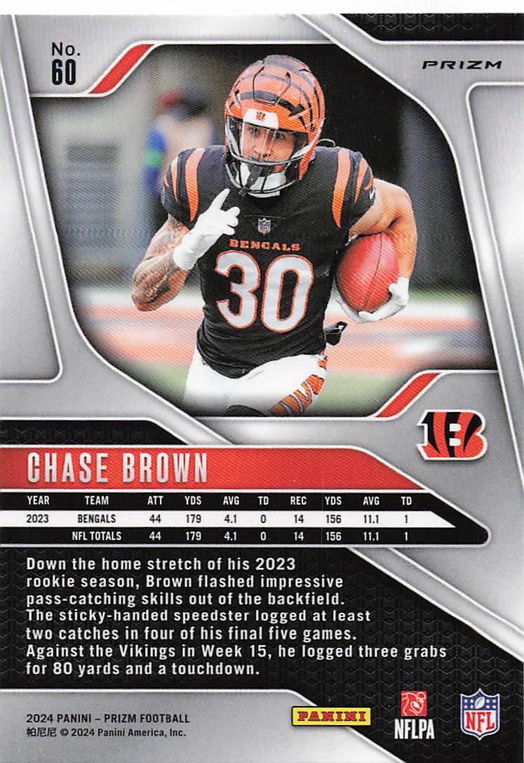 2024 Panini Prizm Green Prizm Chase Brown #60
