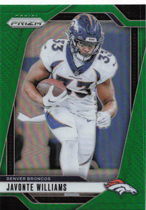 2024 Panini Prizm Green Prizm Javonte Williams #84