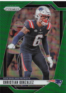 2024 Panini Prizm Green Prizm Christian Gonzalez #198