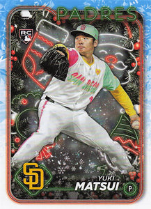 2024 Topps Holiday Yuki Matsui #H191 RC