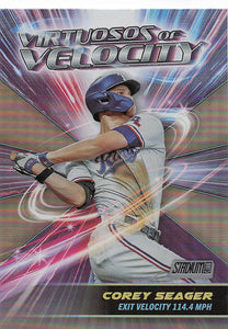 2024 Topps Stadium Club Virtuosos of Velocity Corey Seager #VV-9