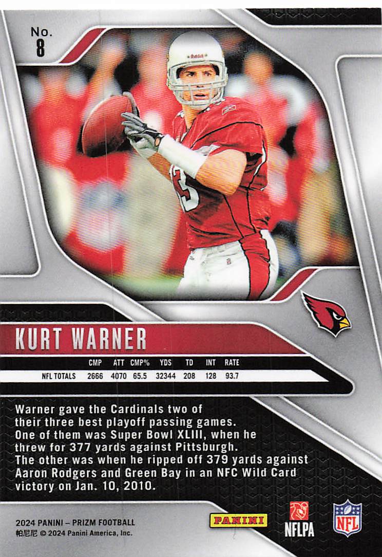2024 Panini Prizm Kurt Warner #8