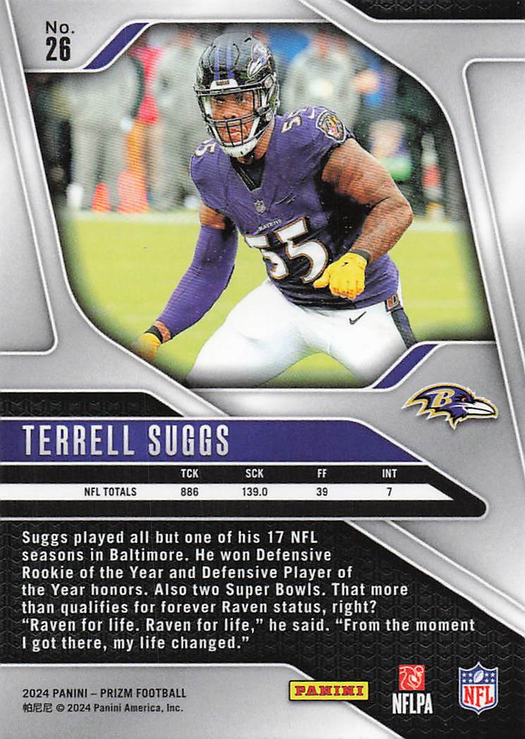 2024 Panini Prizm Terrell Suggs #26