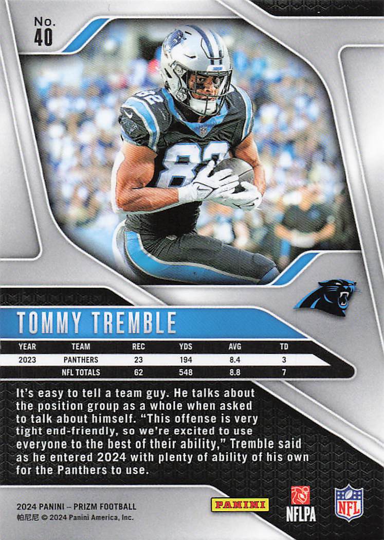 2024 Panini Prizm Tommy Tremble #40