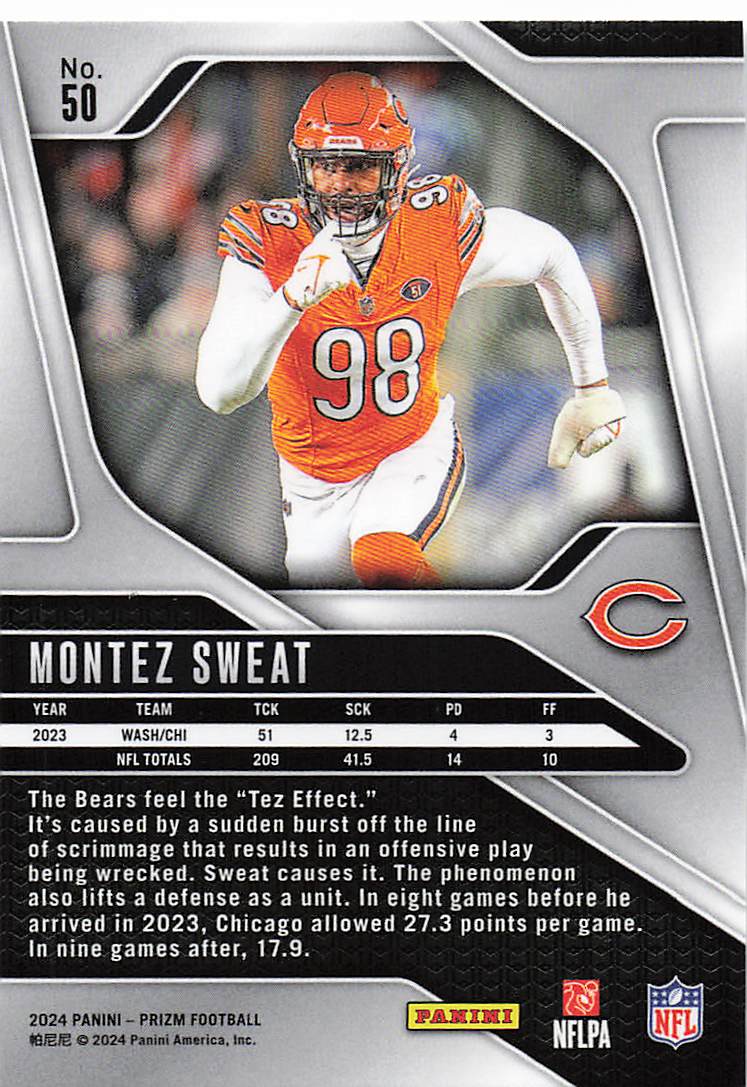 2024 Panini Prizm Montez Sweat #50