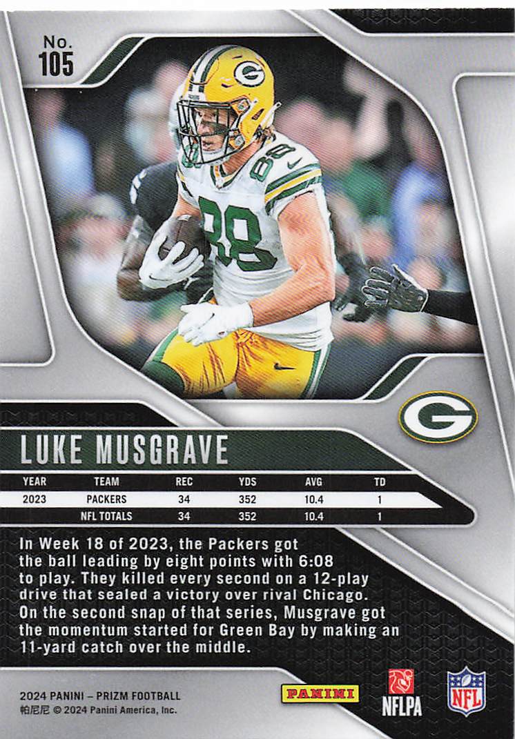 2024 Panini Prizm Luke Musgrave #105