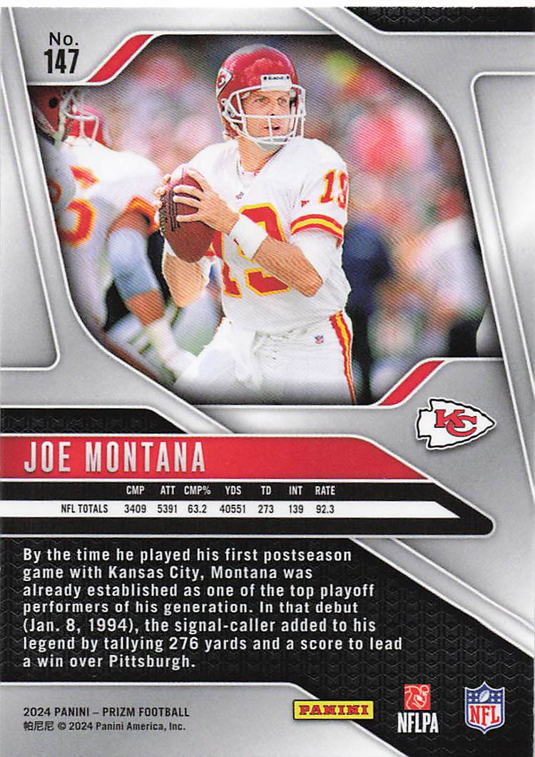 2024 Panini Prizm Joe Montana #147