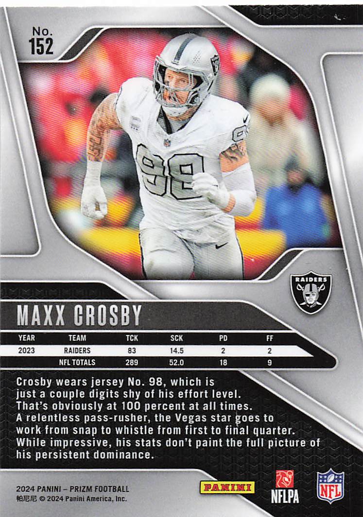 2024 Panini Prizm Maxx Crosby #152