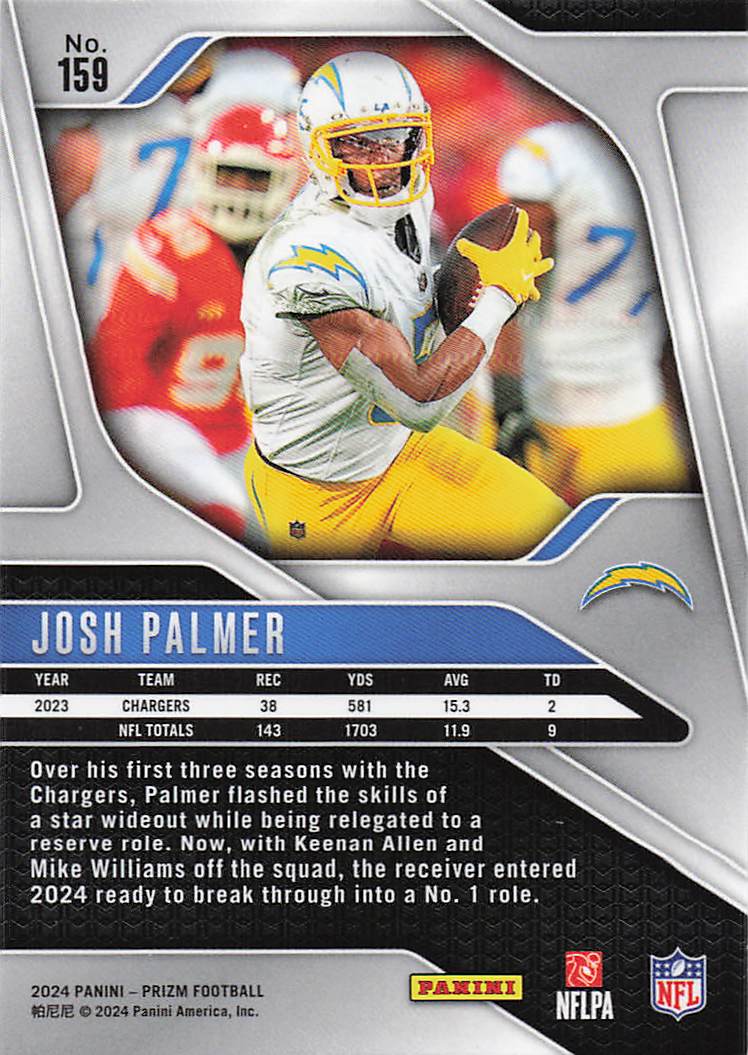 2024 Panini Prizm Josh Palmer #159