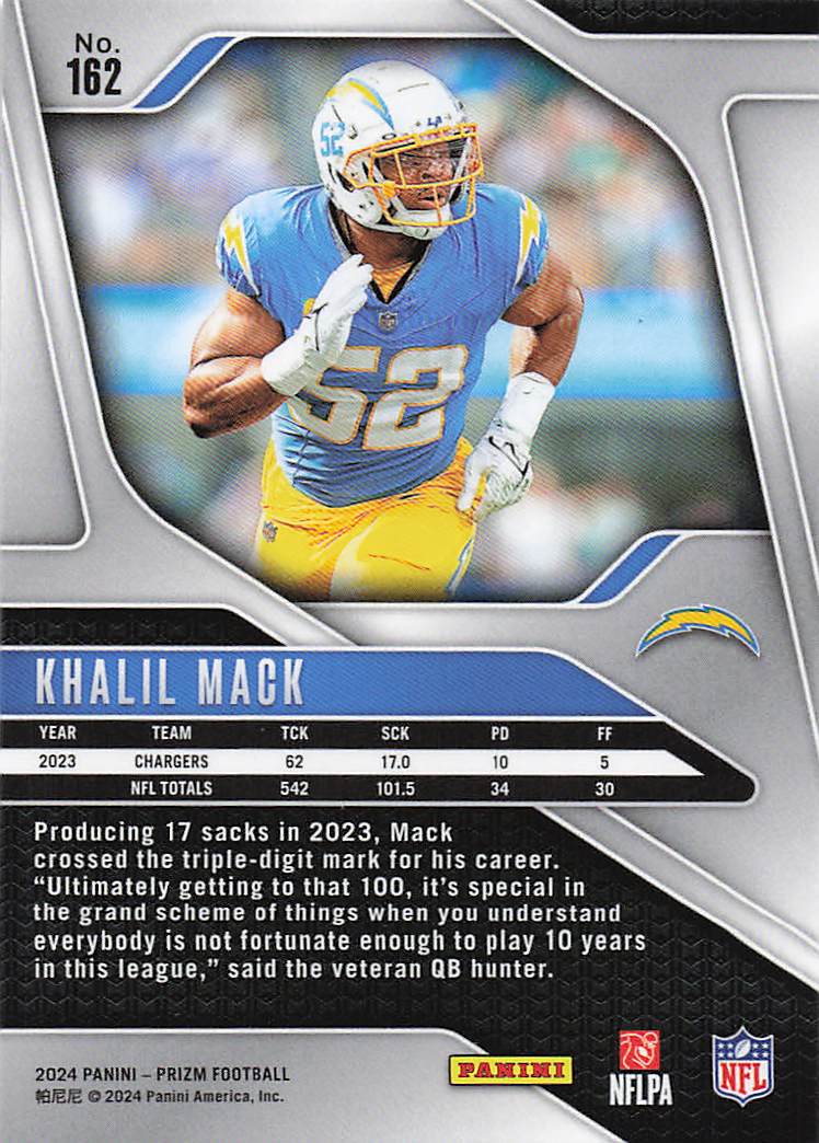 2024 Panini Prizm Khalil Mack #162