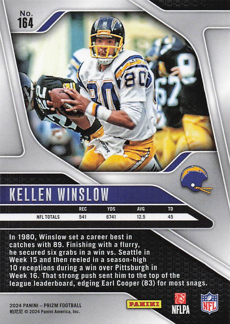 2024 Panini Prizm Kellen Winslow #164