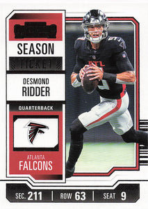 2023 Panini Contenders Football Desmond Ridder #4