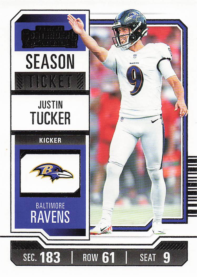 2023 Panini Contenders Football Justin Tucker #7