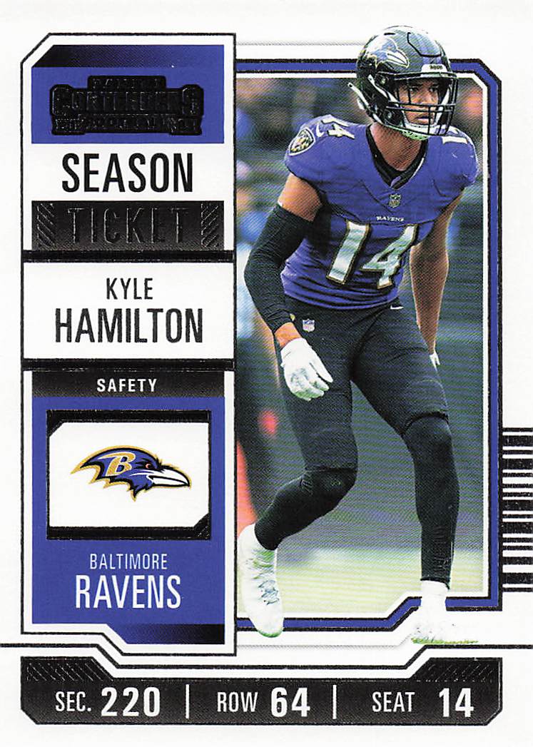 2023 Panini Contenders Football Kyle Hamilton #8