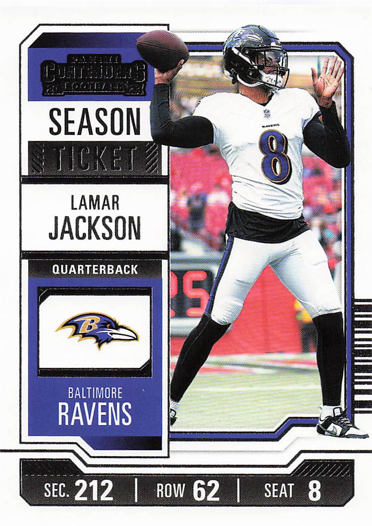 2023 Panini Contenders Football Lamar Jackson #9
