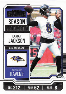 2023 Panini Contenders Football Lamar Jackson #9