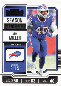 2023 Panini Contenders Football Von Miller #13