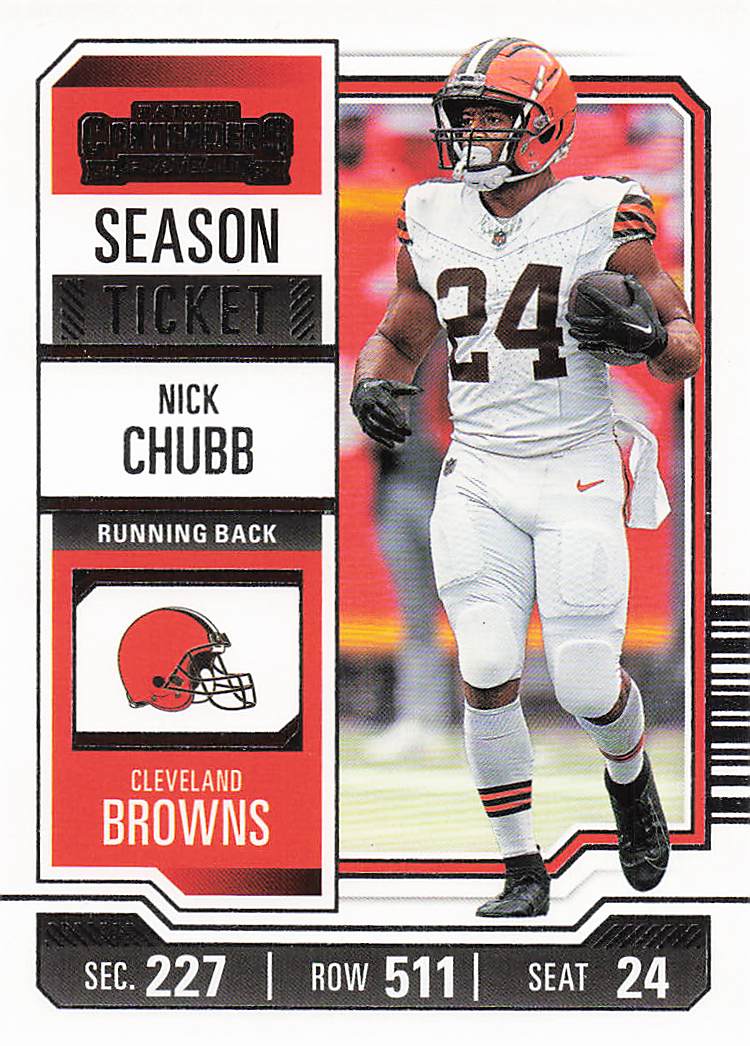 2023 Panini Contenders Football Nick Chubb #26