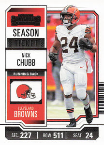 2023 Panini Contenders Football Nick Chubb #26