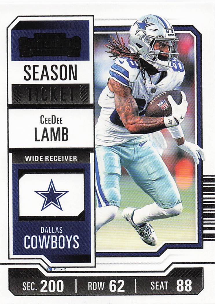 2023 Panini Contenders Football CeeDee Lamb #27