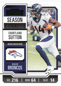 2023 Panini Contenders Football Courtland Sutton #30