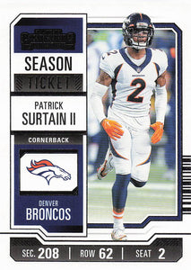2023 Panini Contenders Football Patrick Surtain II #31