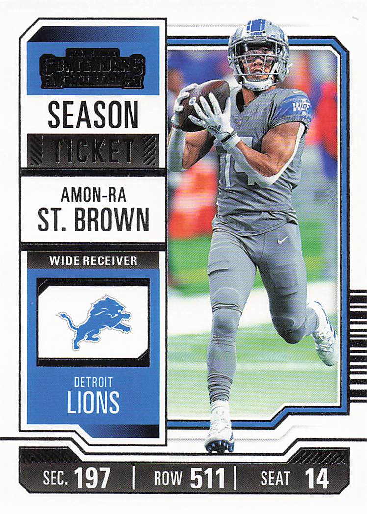 2023 Panini Contenders Football Amon-Ra St. Brown #34