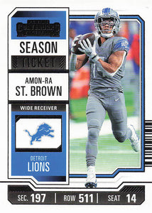 2023 Panini Contenders Football Amon-Ra St. Brown #34