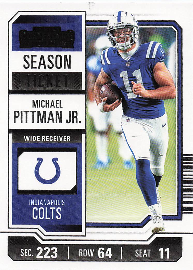 2023 Panini Contenders Football Michael Pittman Jr. #44