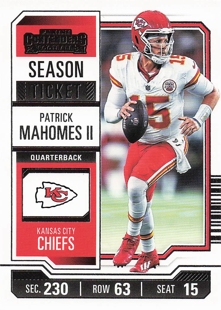 2023 Panini Contenders Football Patrick Mahomes II #51