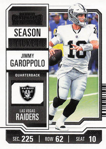 2023 Panini Contenders Football Jimmy Garoppolo #54