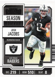 2023 Panini Contenders Football Josh Jacobs #55