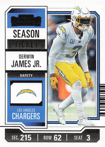 2023 Panini Contenders Football Derwin James Jr. #57