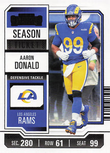 2023 Panini Contenders Football Aaron Donald #60