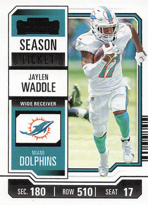 2023 Panini Contenders Football Jaylen Waddle #63