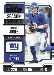 2023 Panini Contenders Football Daniel Jones #75