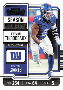 2023 Panini Contenders Football Kayvon Thibodeaux #76