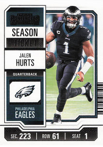 2023 Panini Contenders Football Jalen Hurts #81