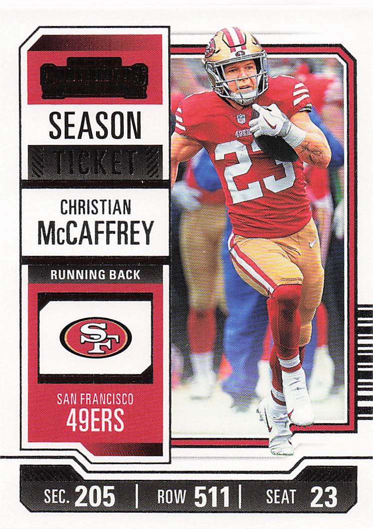 2023 Panini Contenders Football Christian McCaffrey #87
