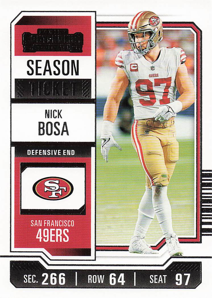 2023 Panini Contenders Football Nick Bosa #88