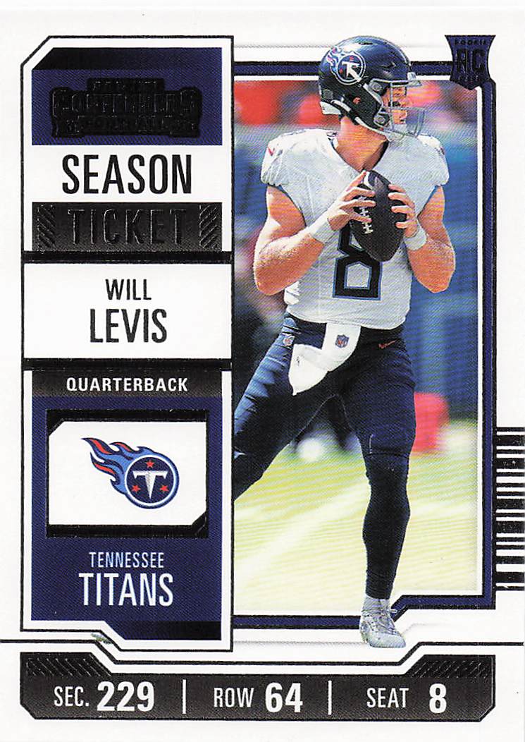 2023 Panini Contenders Football Will Levis #97 RC