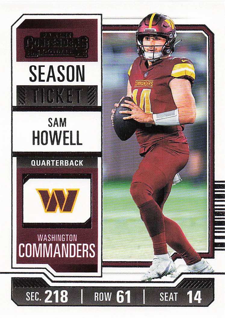 2023 Panini Contenders Football Sam Howell #100