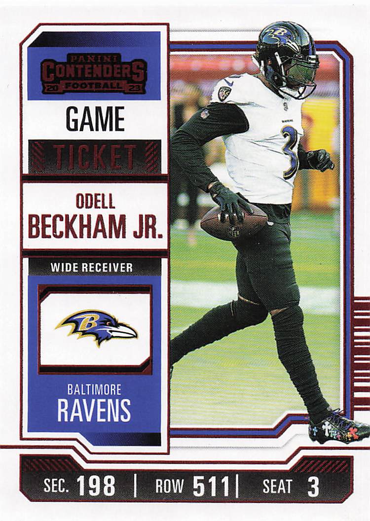 2023 Panini Contenders Game Ticket Red Odell Beckham Jr. #10