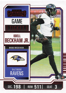 2023 Panini Contenders Game Ticket Red Odell Beckham Jr. #10
