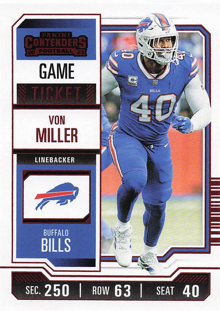 2023 Panini Contenders Game Ticket Red Von Miller #13