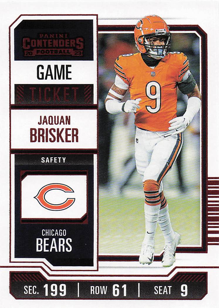 2023 Panini Contenders Game Ticket Red Jaquan Brisker #19